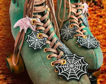 NEW STYLES Roller Skate shoe lace accessories diamond Glass Crystal shiny: Star, Moon, Seashell, Heart, Butterfly, Mermaid shoelace Charm