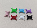 Metal Barbwire Dubraes - NEW COLOURS! Pink, Blue, Purple, Green, Red, White, Black: Barbed Wire Charm Roller skate Sneaker lace Accessories (pack of 6)