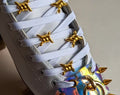 Strap Chain Spikes - Gold chunky chain with rhinestone - Harness Charm- Roller skate accessories: sold individually or pair