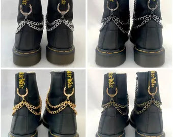 3 Chain Bootstraps Boot Harness Curb Chain Handmade
